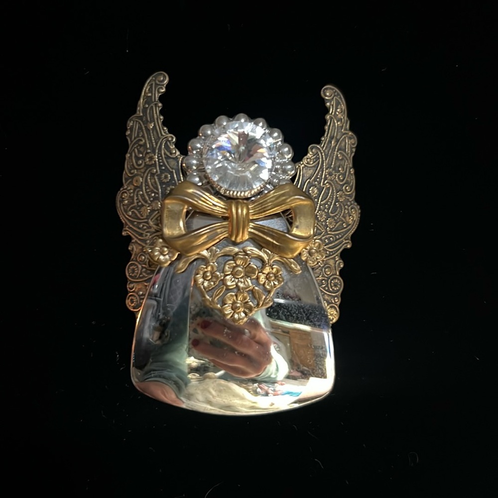 Vintage Jane Davis Angel Brooch signed